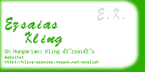 ezsaias kling business card